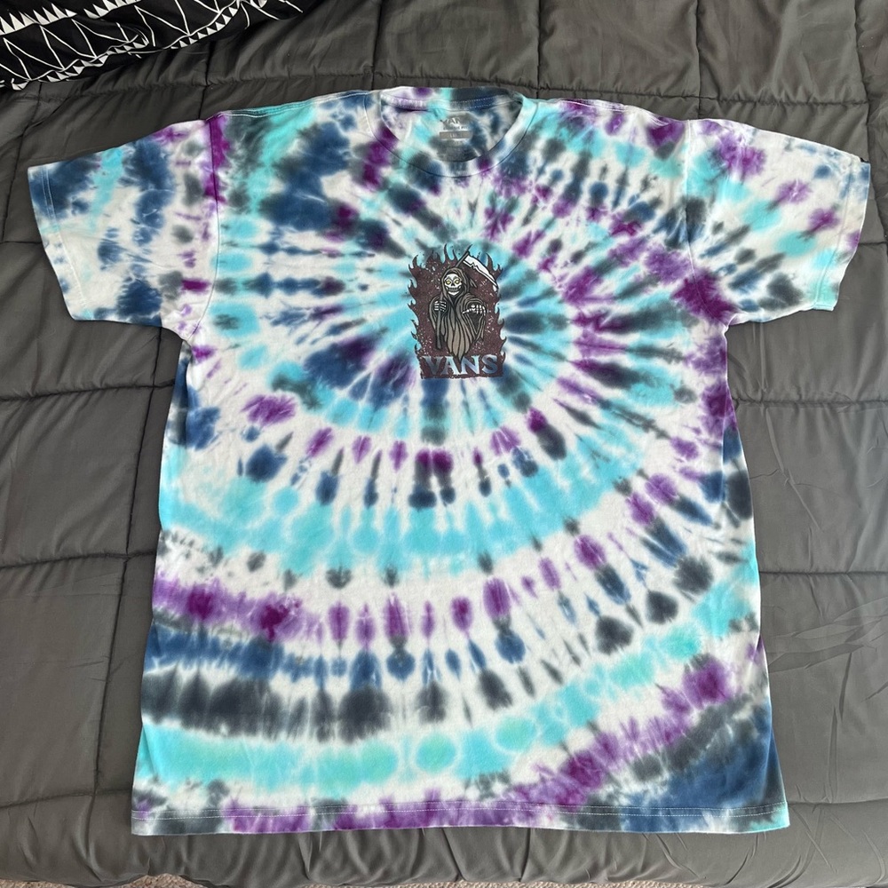 Mens Large Vans Reaper Tie Dye shirt